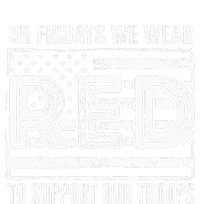 On Fridays We Wear Red To Support Our Troops Red Friday Short Acrylic Beanie