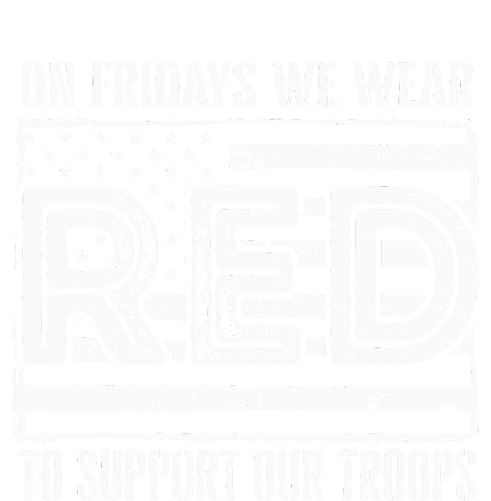 On Fridays We Wear Red To Support Our Troops Red Friday Short Acrylic Beanie