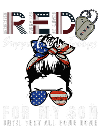 Red Friday Military I Wear Red For My Son Remember Everyone Ladies Long Sleeve Shirt