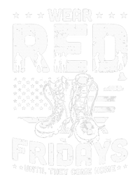 I Wear Red On Fridays Until They Come Home Duty US Military T-Shirt