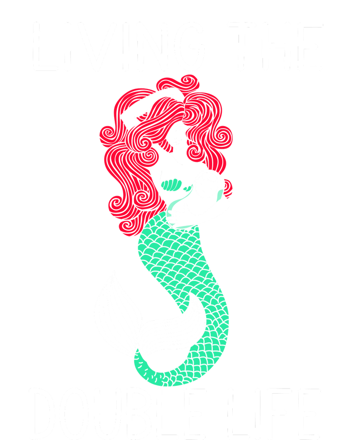 Mermaid Living The Double Life Toddler Hoodie