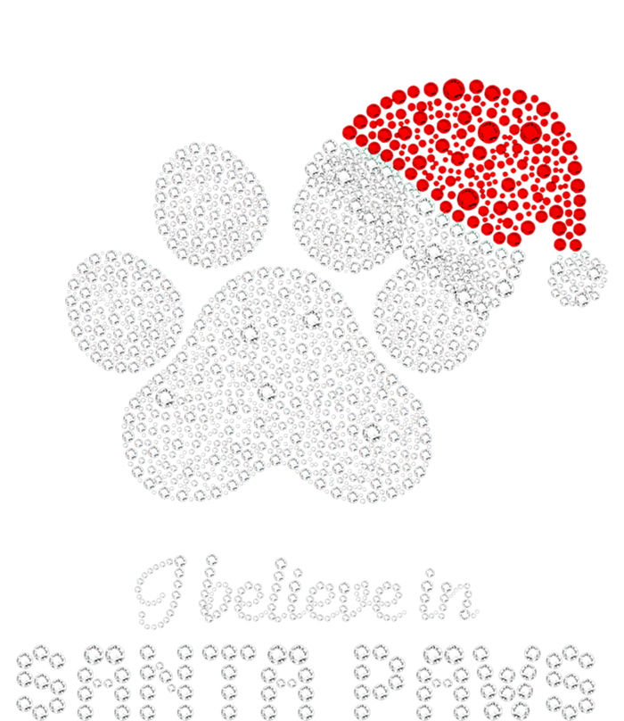 I Believe In Santa Paws Dog Lover Christmas Pajamas Cute Gift Ladies Essential Flowy Tank