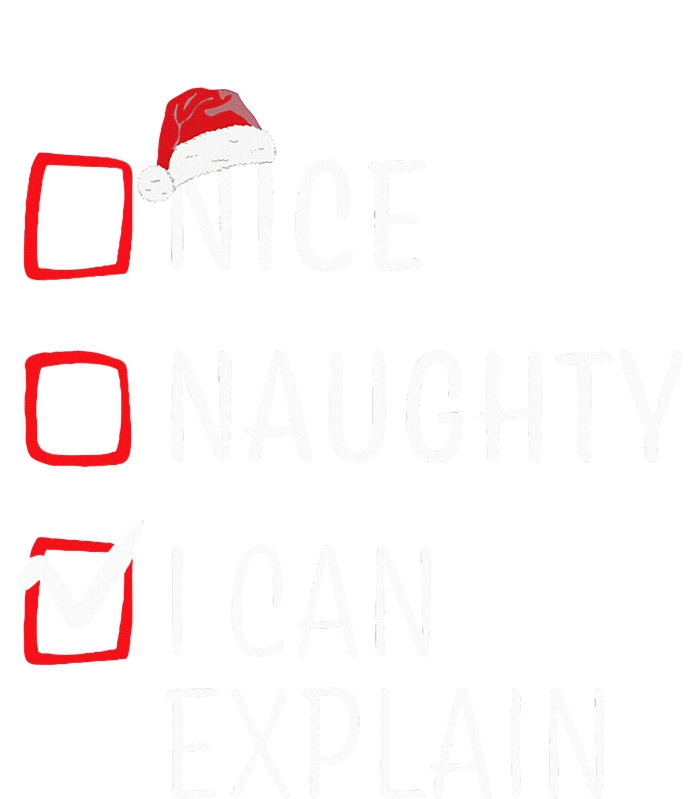 Funny Naughty Nice Christmas Family Pajama T-Shirt