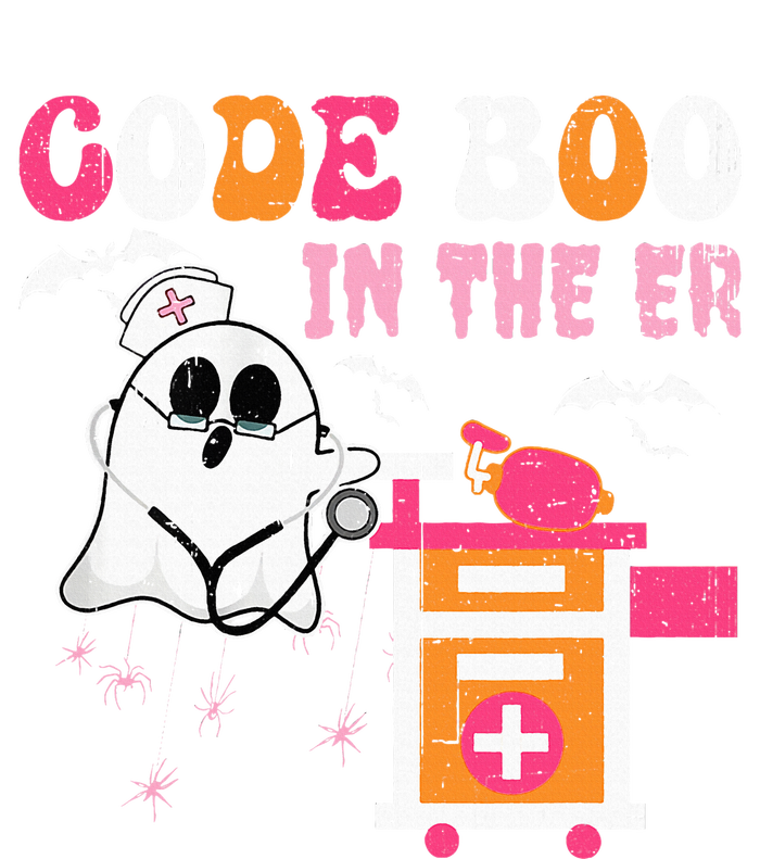 Halloween ER Costume ER Boo Boo Crew Nurse Ghost Nursing Button