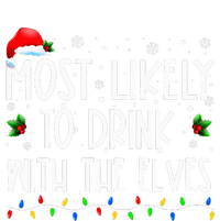 Most Likely to Drink With The Elves Elf Drinking Christmas Toddler Hoodie