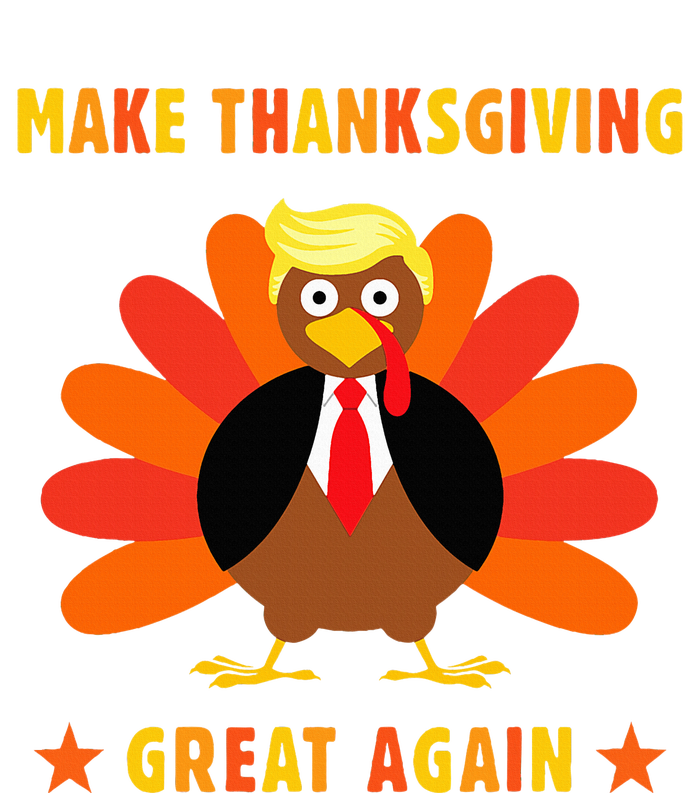 Make Thanksgiving Great Again Trump Turkey Funny Tie-Dye Long Sleeve Shirt