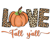 Love Fall Y'all Leopard Print Pumpkin Thanksgiving Valucap Bio-Washed Visor