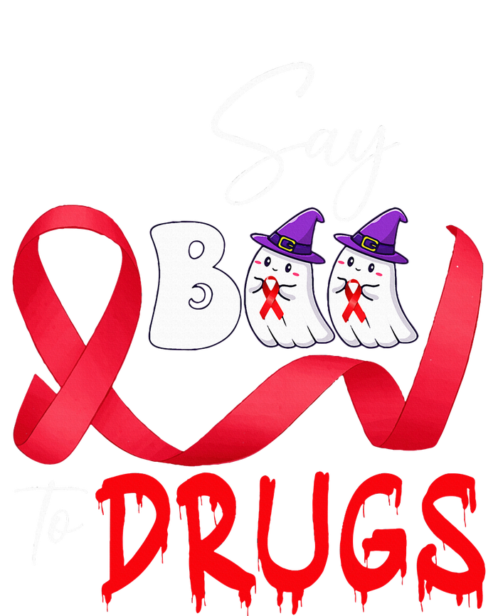 Cute Red Ribbon Week Say BOO To Drugs Halloween Hoodie