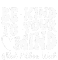 Be Kind To Your Mind Red Ribbon Week Groovy Full-Length Apron With Pockets