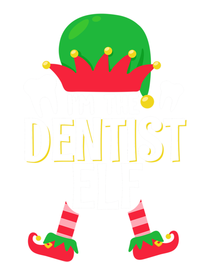 I’M The Dentist Elf Christmas Retro Teeth Dental Assistants Gift T-Shirt