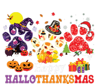 Paw Cat Happy Hallothanksmas Halloween Thanksgiving Xmas Tank Top