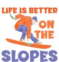 Life Is Better On The Slopes Snowboarder Snowboard Boarding Cool Gift Kids Long Sleeve Shirt