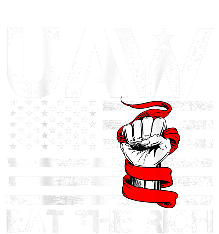 Uaw Eat The Rich Vintage America Flag Short Acrylic Beanie