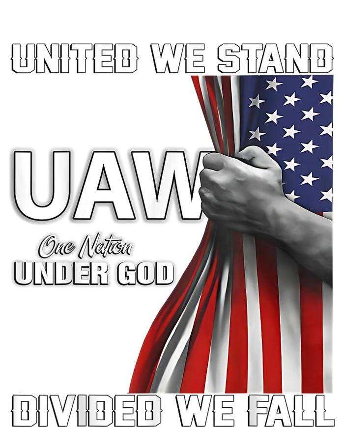 Uaw Strong United We Stand Proud Union Uaw Red Tall Sweatshirt