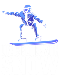 Life Is Better With Snow Snowboarding Gift Coaster