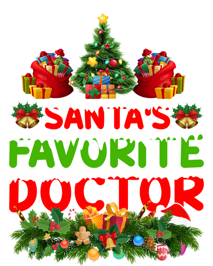 Lighting Christmas SantaS Favorite Doctor Xmas Gift Tall T-Shirt