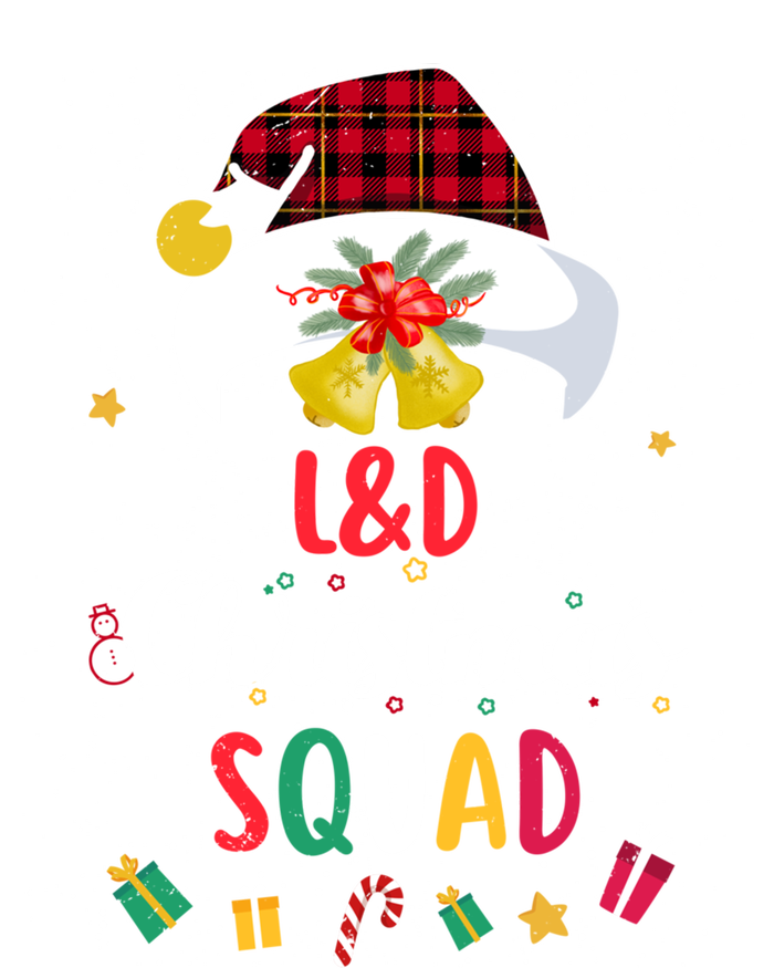 L And D Christmas Squad Santa Hat Nurse Matching Gift T-Shirt