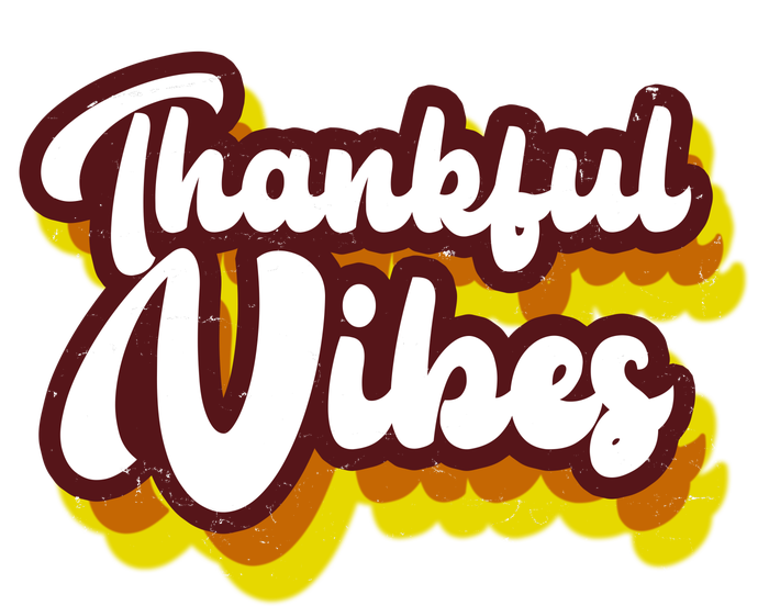 Thankful Vibes Retro Vintage Women's Pullover Hoodie