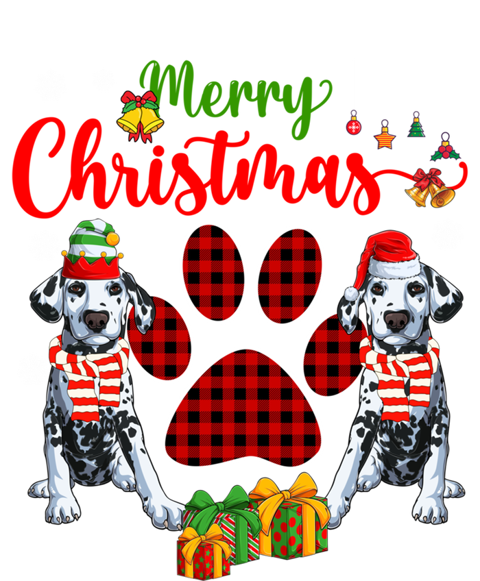 Merry Christmas Santa Elf Dalmatians Dog Paw Lover Owner Gift Insulated Varsity Jacket