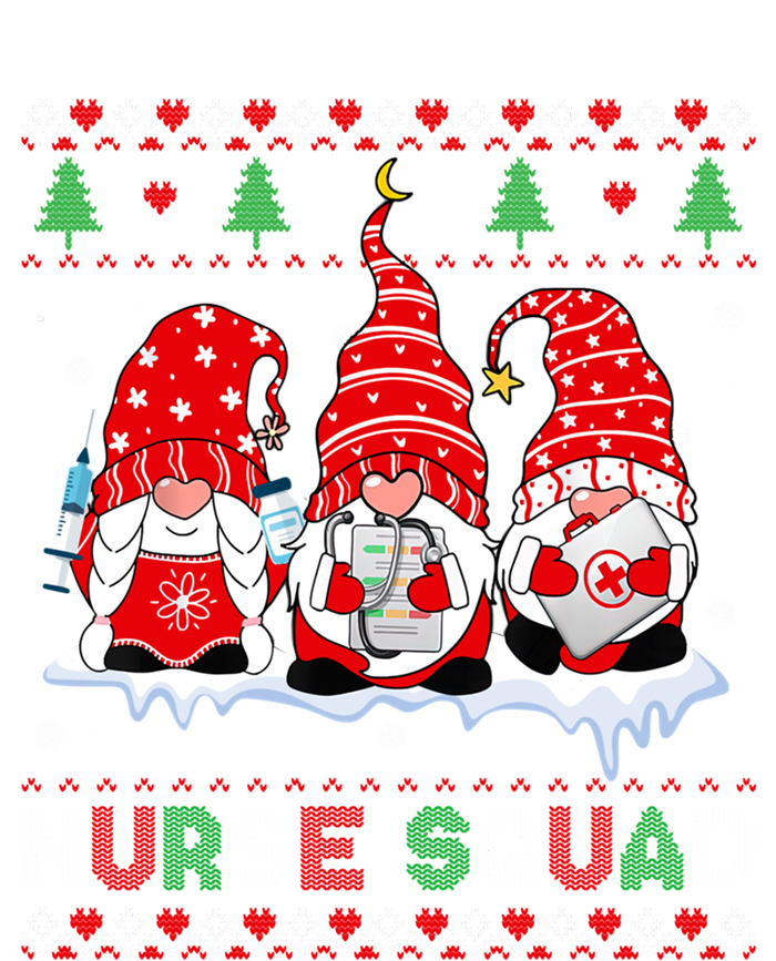 Merry Christmas Santa Gnomes Nurse Squad Ugly Xmas Sweater Gift T-Shirt