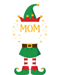 Mom Elf Funny Mother Xmas Cute Matching Family Group Elves Gift Striped Beanie with Solid Band