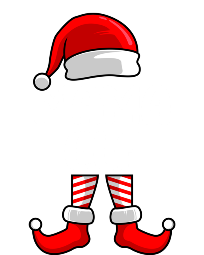 Mom Elf Mother Christmas Elf Gift Tie-Dye Long Sleeve Shirt