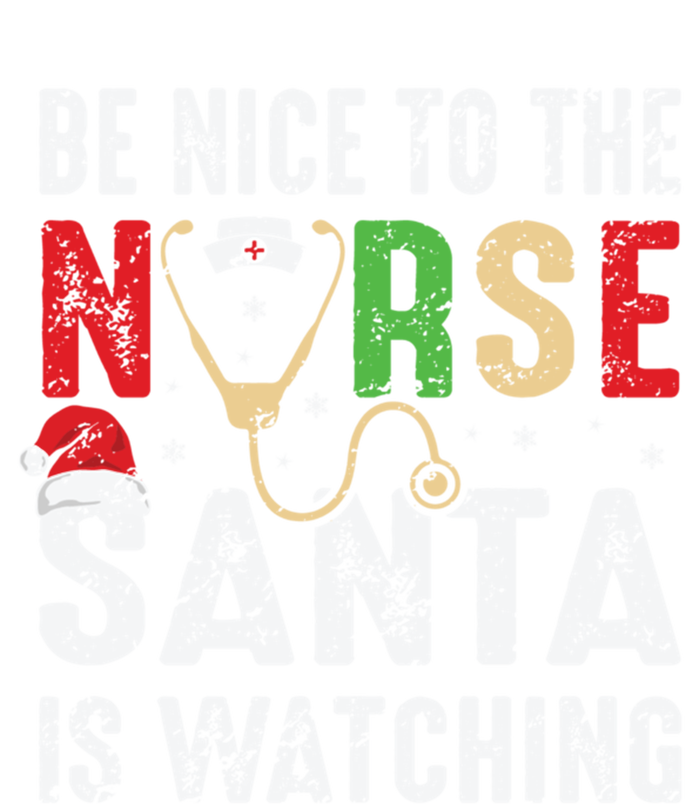 Nurse Christmas Be Nice To The Nurse Santa Is Watching Cool Gift Toddler Long Sleeve Shirt