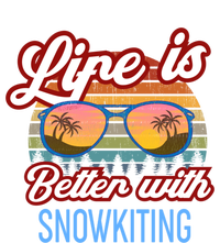 Retro Sunset Slogan / Life Is Better With Snow Kiting! Great Gift Tall T-Shirt