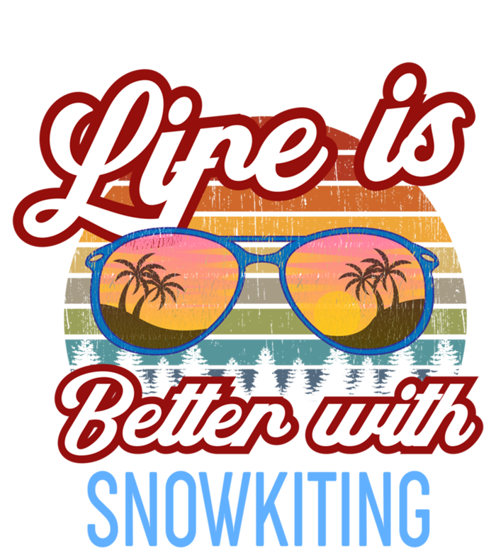 Retro Sunset Slogan / Life Is Better With Snow Kiting! Great Gift Tall T-Shirt