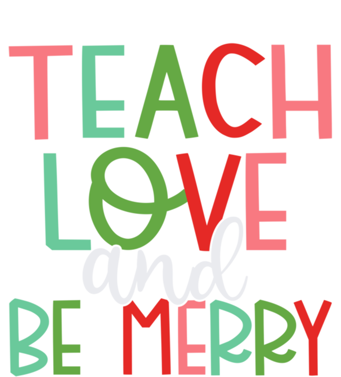 Retro Teach Love And Be One Merry Teacher Christmas Great Gift Toddler Long Sleeve Shirt