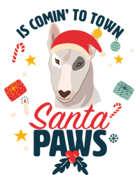 Santa Paws Cute Bull Terrier Santa Claus For Christmas Great Gift Stripe Pom Pom Beanie