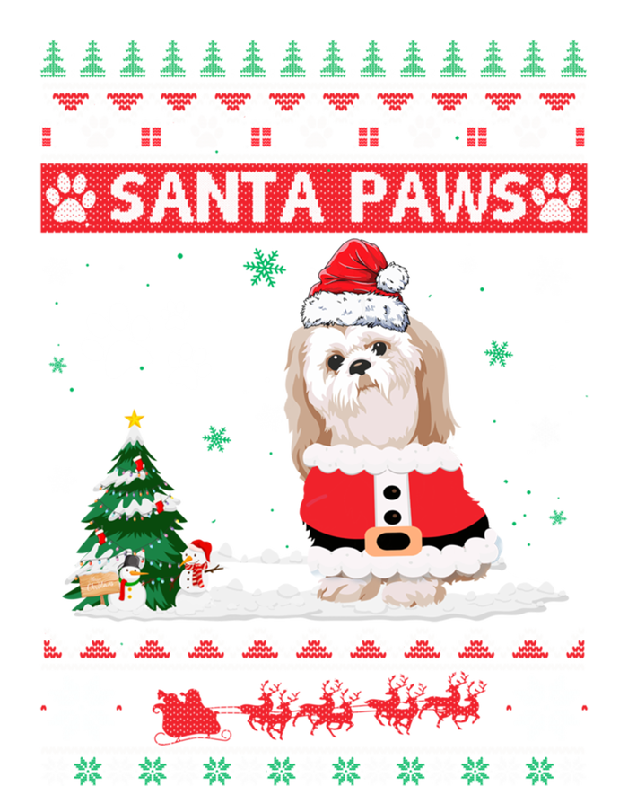 Santa Paws Shih Tzu Merry Christmas Dog Funny Xmas Meaningful Gift T-Shirt