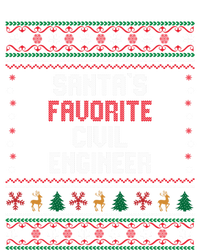 Santas Favorite Civil Engineer Gift Funny Chritsmas Pajama Cute Gift T-Shirt