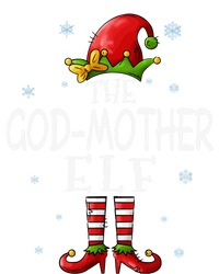 The Godmother Elf Funny Grandma Groupe Matching Christmas Gift Tie-Dye Long Sleeve Shirt