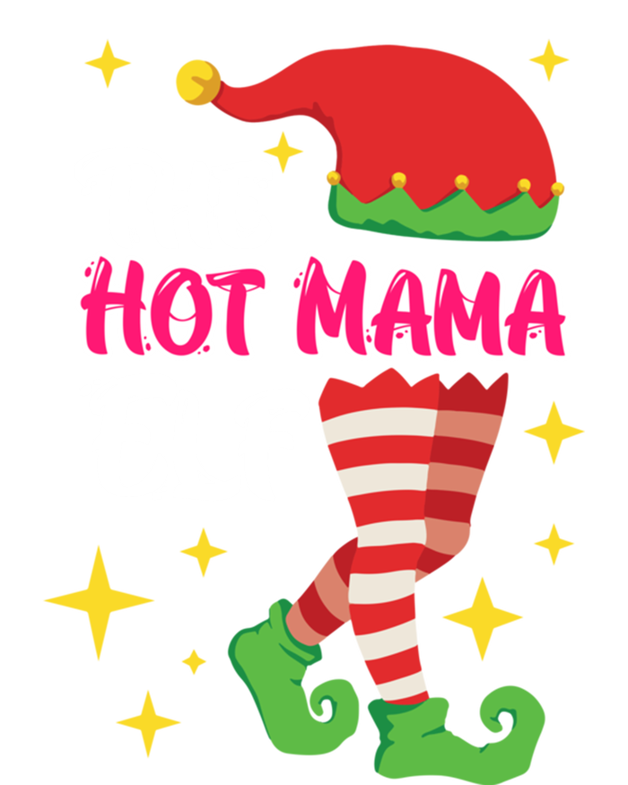 The Hot Mama Elf Mother Elf Funny Gift Ceramic Bell Ornament