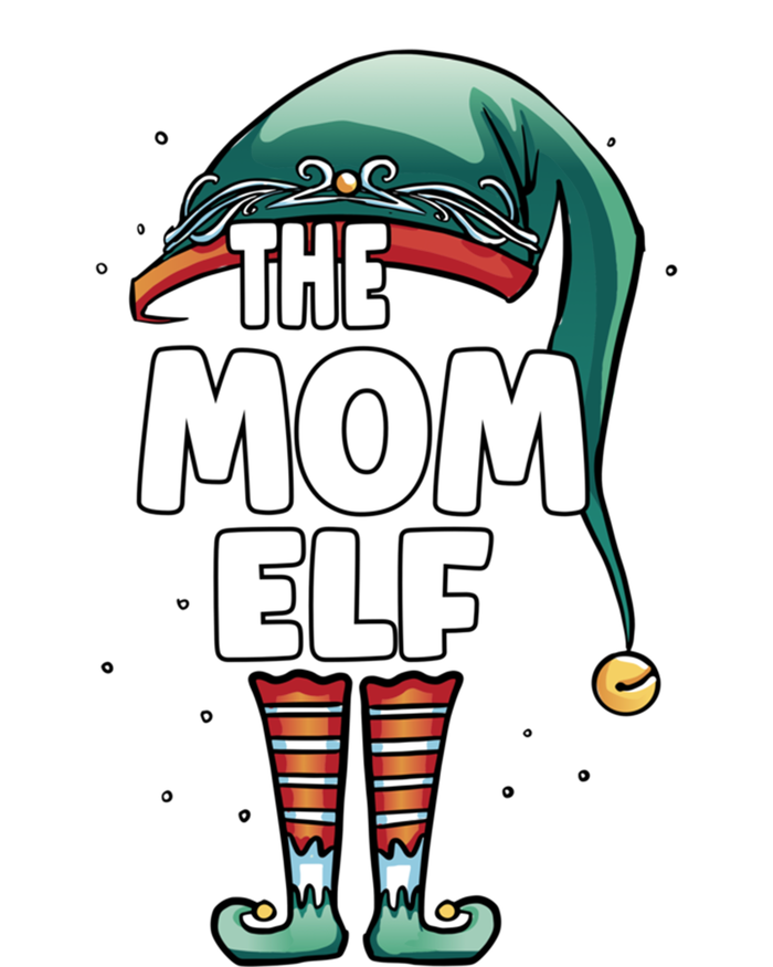 The Mom Mother Elf Partner Look Family Outfit Christmas Funny Gift T-Shirt