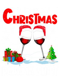 This Is My Christmas Pajama Gift Xmas Santa Wine Er Cute Gift Zip Tote Bag