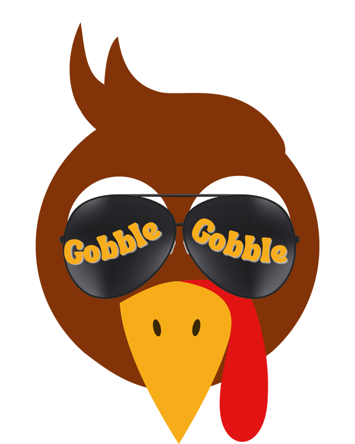 Gobble Funny Cute Turkey Face Cute Turkey Family Thanksgiving Thanksgivings T-Shirt