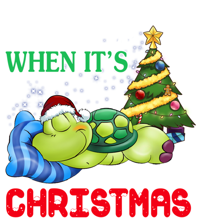 Turtle Christmas Wake Me Up When ItS Christmas Turtle Lover Gift Hoodie