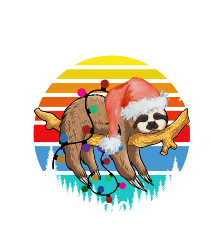 Wake Me Up For Santa Xmas Sloth Animal Accessories Decor Gift Ladies Long Sleeve Shirt