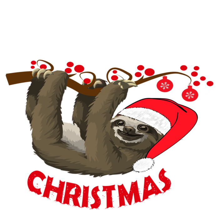 Wake Me Up When ItS Christmas Cute Sloth Design Features Cute Gift T-Shirt