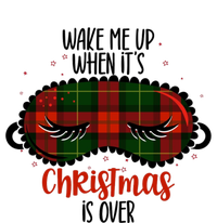 Wake Me Up When ItS Christmas Sleep Mask Buffalo Red Plaid Funny Gift Ladies Essential Tank