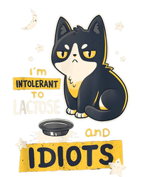 IM Intolerant O Lactose And Idiots Funny Cat Lover Dry Zone Grid Polo