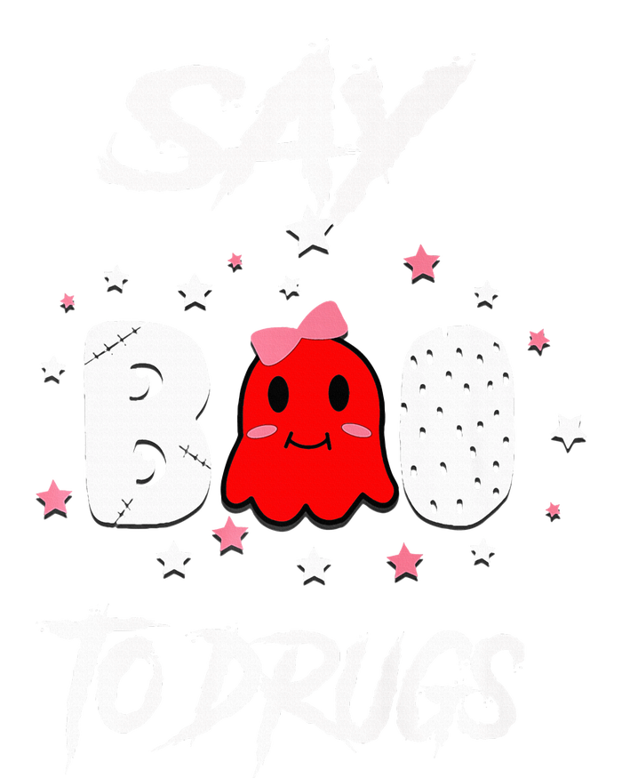 Say Boo To Drugs Halloween Red Ribbon Week Awareness Silk Touch Performance Long Sleeve Polo