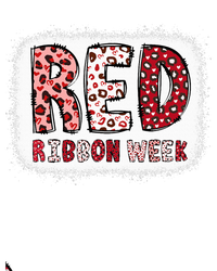 Bleached Red Ribbon Week Leopard We Wear Red For Awareness T-Shirt