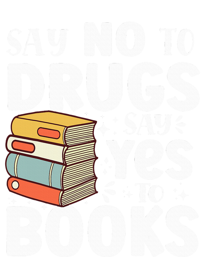 Say No To Drugs Say Yes To Books Anti drug Red Ribbon Week Silk Touch Performance Long Sleeve Polo