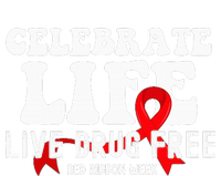 Celebrate Life Live Drug Free Red Ribbon Week Flat Bill Trucker Hat