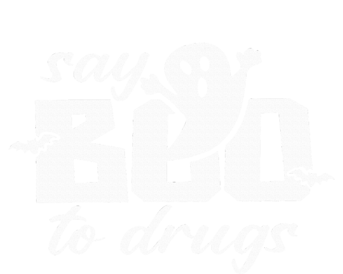 Say Boo To Drugs Funny Halloween Red Ribbon Week Awareness Short Acrylic Beanie