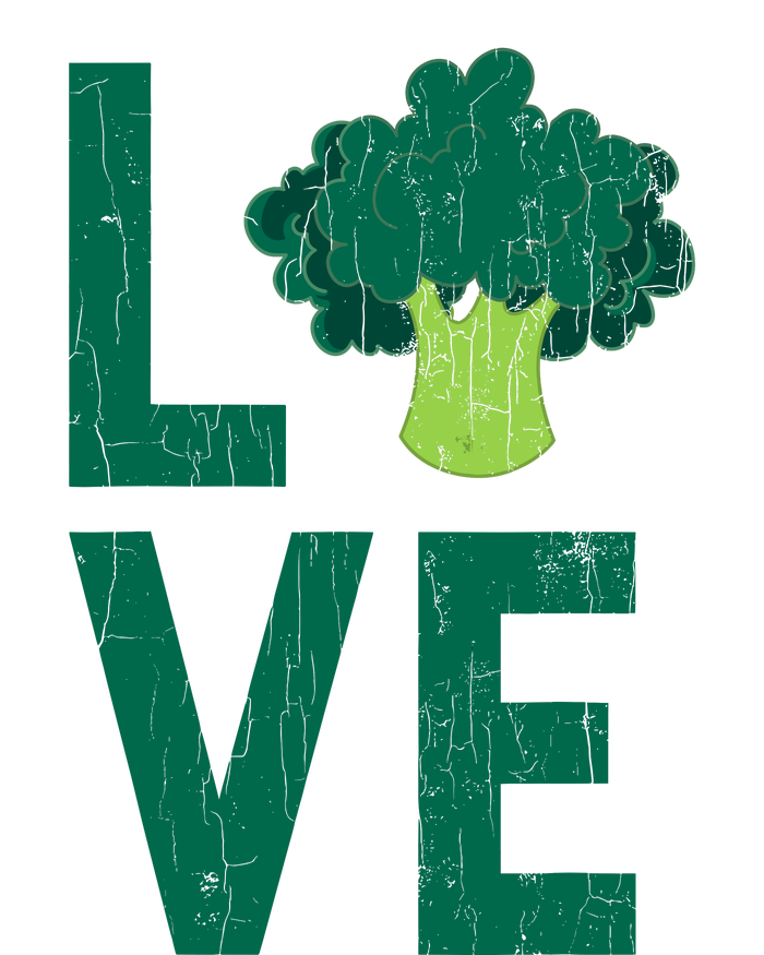 Love Broccoli Funny Vegan Vegetables Vegetarian Graphic Kids T-Shirt