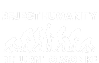 Reject Humanity Return To Monke Funny Meme Monkey Evolution Hooded Wearable Blanket